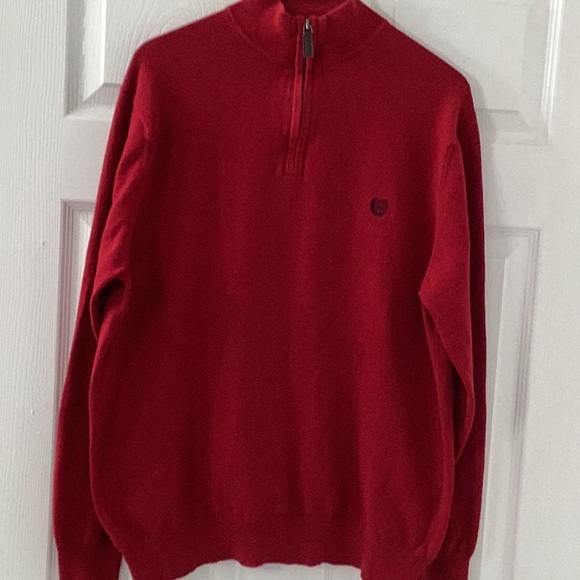 Chaps Half-Zip Sweater cashmere blend - Picture 1 of 4